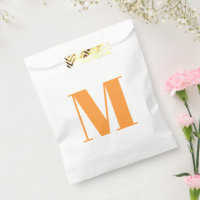 Customise monogram initial saffron white gift