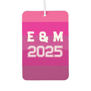 Customise Monogram Love Car Air Freshener