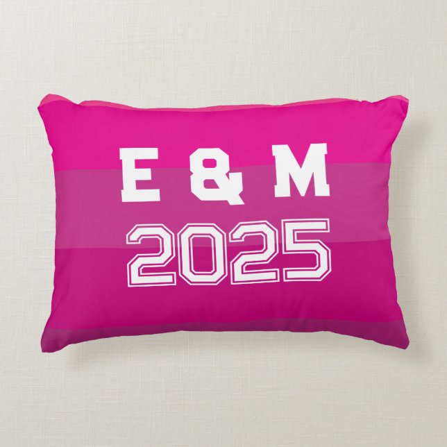 Customise Monogram Love  Decorative Cushion (Front)