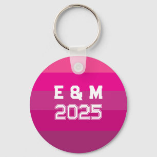 Customise Monogram Love Key Ring