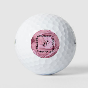Customise Monogramed Golf Ball Mauve Pink