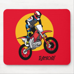 Customise Motorcycle Dirt Biking Gel Mouse Pad