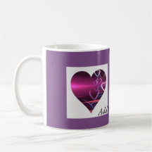 Customise Mug Purple Heart