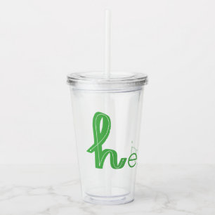 Customise Name Acrylic Tumbler