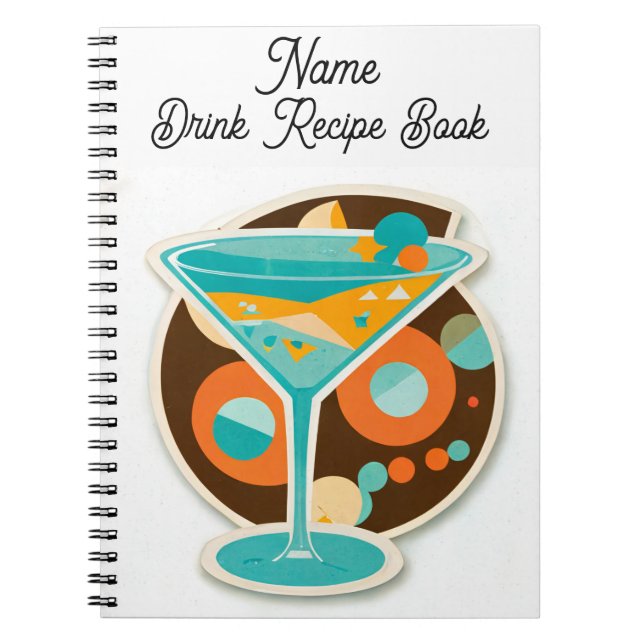 Customise Name Drink Recipe Book (Front)