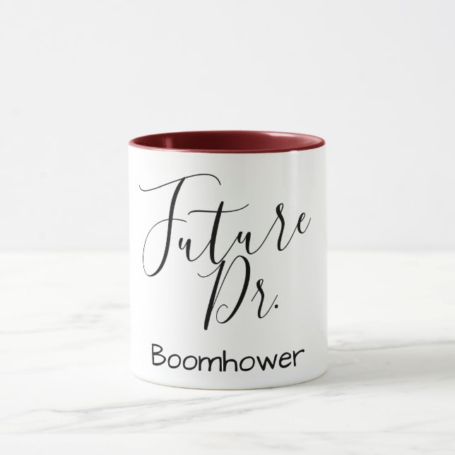 customise name future doctor medical pun funny mug (Center)