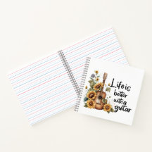 Customise Name Guitar With Sunflower