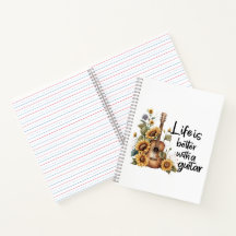 Customise Name Guitar With Sunflower