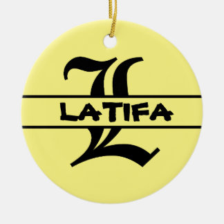 Customise Name Letter ornament 