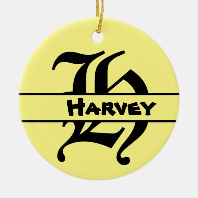 Customise Name Letter ornament  (Front)