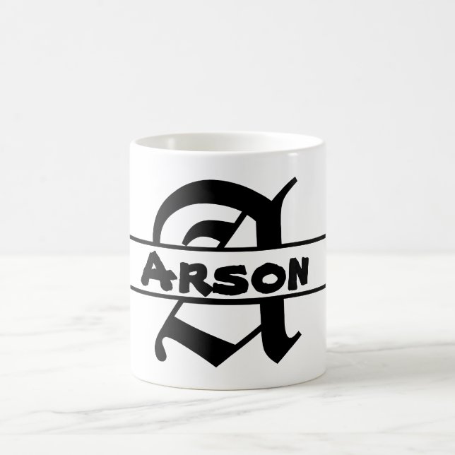 Customise Name Letter ornament  Coffee Mug (Center)