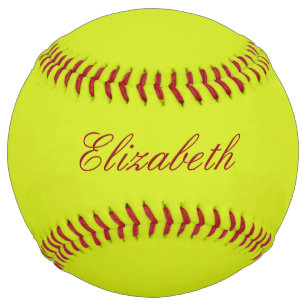Customise Name Monogram Softball