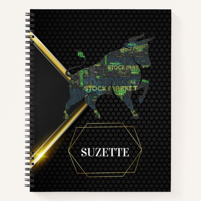 Customise Name | Personalised Traders Notebook   (Front)