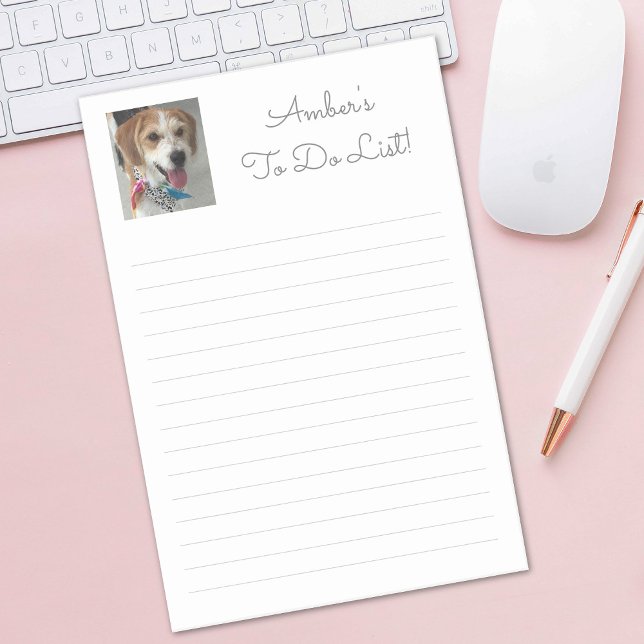 Customise Name, Photo & Message, Ruled Lines Post-it Notes (Creator Uploaded)