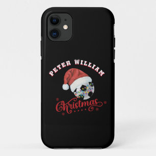 Customise Name Santa Christmas Soccer iPhone 11 Case