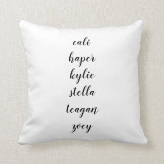 Customise Name Template Stylish Chic Cute Cushion