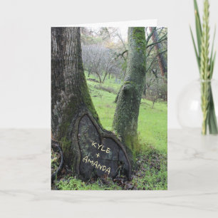 Customise Names in Tree Heart Valentine's Card