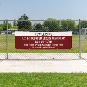 Customise Now Leasing Apartments For Rent  Banner