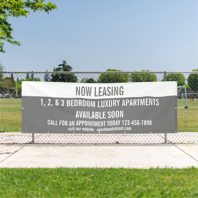 Customise Now Leasing Apartments For Rent Large  Banner (Insitu)