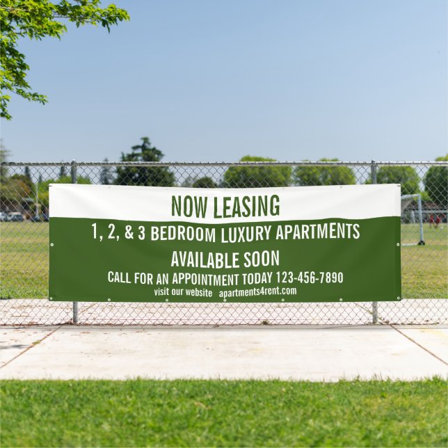 Customise Now Leasing Apartments For Rent Large  Banner (Insitu)
