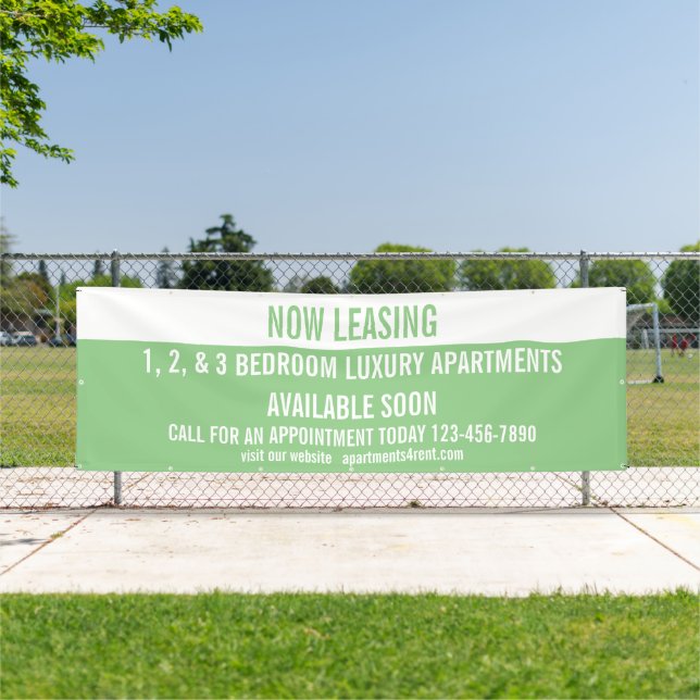 Customise Now Leasing Apartments For Rent Large Banner (Insitu)