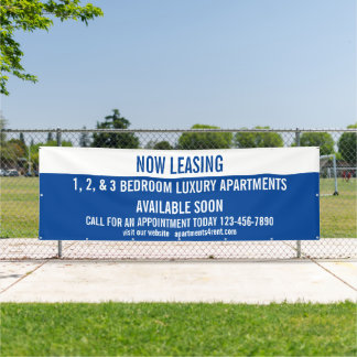 Customise Now Leasing Apartments For Rent Large Banner