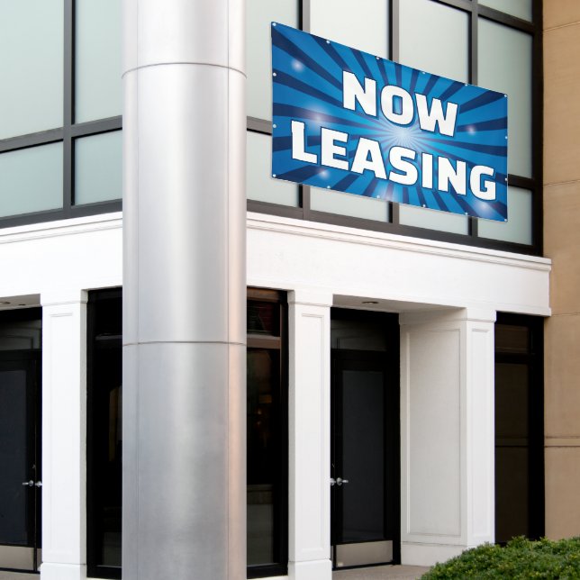 Customise Now Leasing Apartments Large Outdoor Banner (Outside Building)