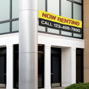 Customise Now Renting Large Banner