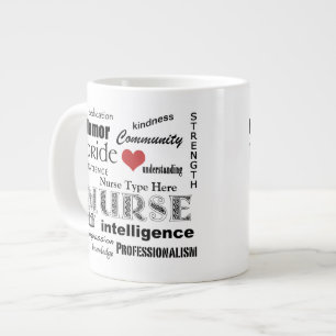 Customise Nurse Speciality-Nurse Pride-Attributes Large Coffee Mug