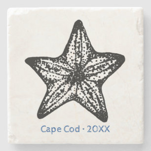 Customise Ocean Starfish Sand Stone Coaster