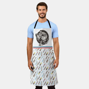 Customise Old Fashioned Barber Shop  Apron