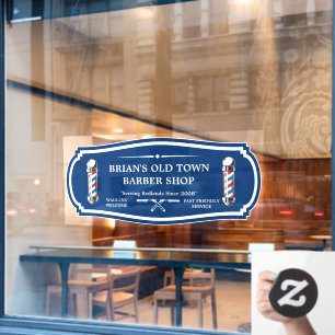 Customise Old Fashioned Barbershop Poles Front