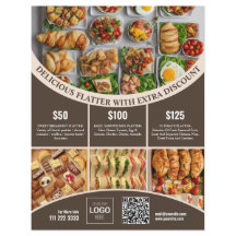 Customise online this Elegant Food Menu & Price