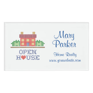 Customise Open House Acrylic Name Tag