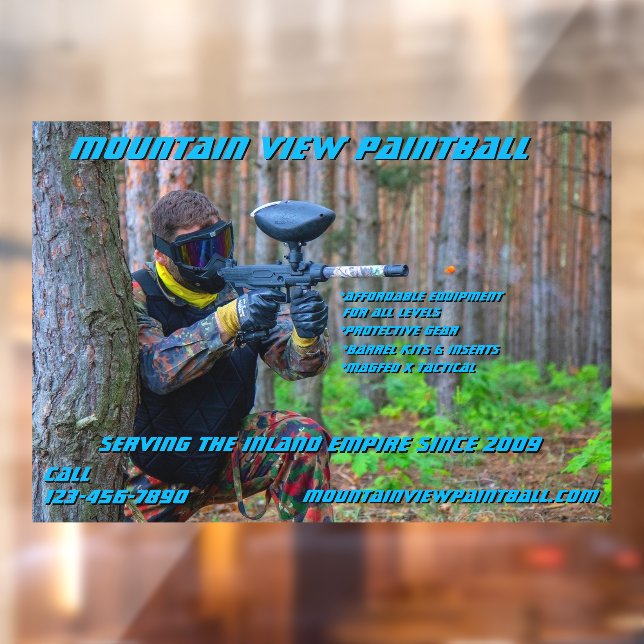 Customise Paintball Shop Gear Front  (Sheet 2)