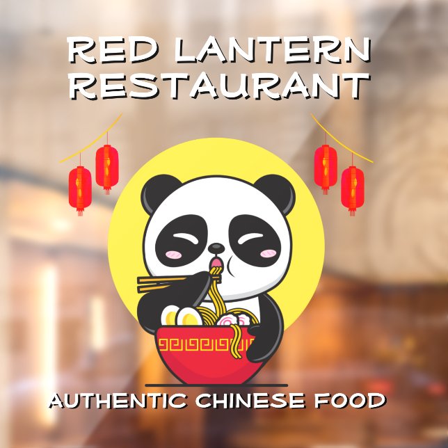 Customise Panda Bear Noodles Chinese Restaurant  (Sheet 2)