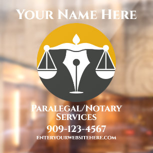Customise Paralegal Notary Services Business Front