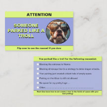 Customise Parked Like a troll, funny parking prank