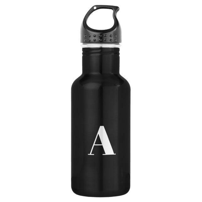 Customise, personalise Alphabet initial letter 532 Ml Water Bottle (Front)