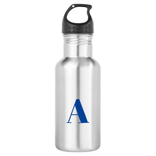 Customise, personalise Alphabet initial letter 532 Ml Water Bottle (Front)