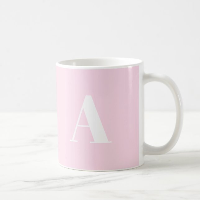 Customise, personalise Alphabet initial letter Coffee Mug (Right)