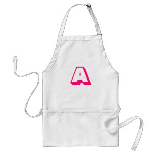 Customise, personalise Alphabet initial letter Standard Apron