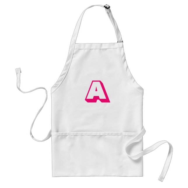 Customise, personalise Alphabet initial letter Standard Apron (Front)
