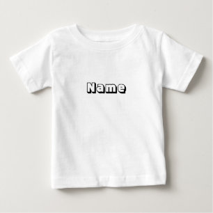 Customise, personalise Alphabet initial monogram Baby T-Shirt