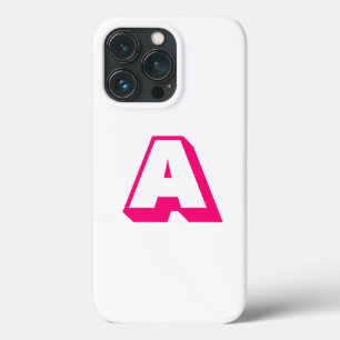 Customise, personalise alphabet initial monogram iPhone 13 pro case