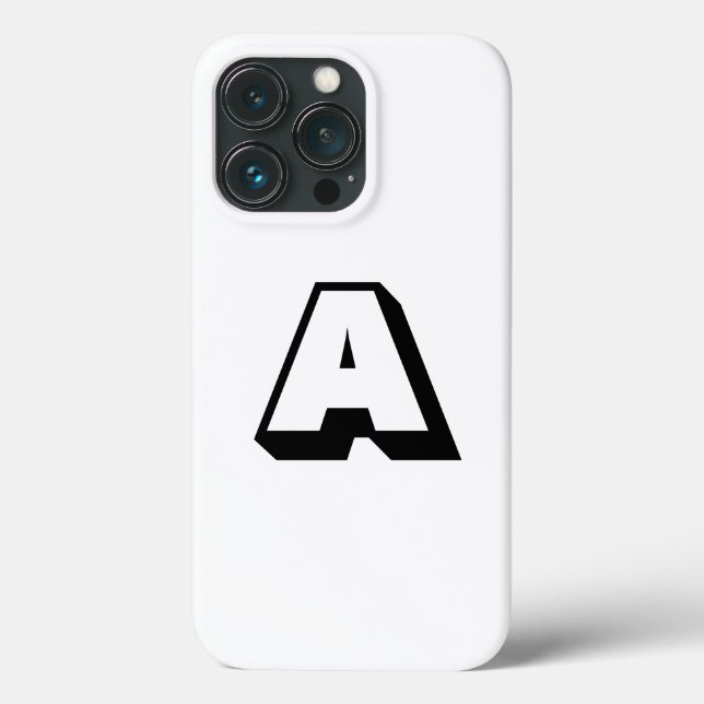 Customise, personalise alphabet initial monogram Case-Mate iPhone case (Back)
