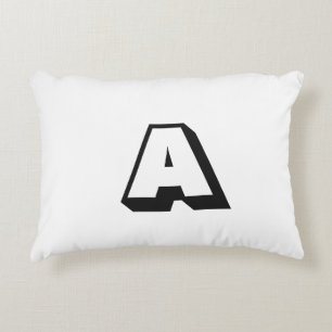Customise, personalise alphabet initial monogram decorative cushion
