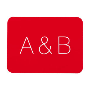Customise, personalise alphabet initial monogram magnet
