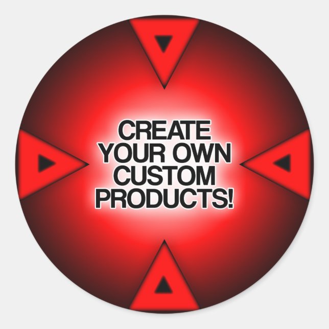 Customise / Personalise / Create your own Classic Round Sticker (Front)