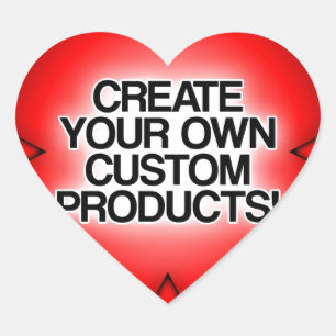 Customise / Personalise / Create your own Heart Sticker